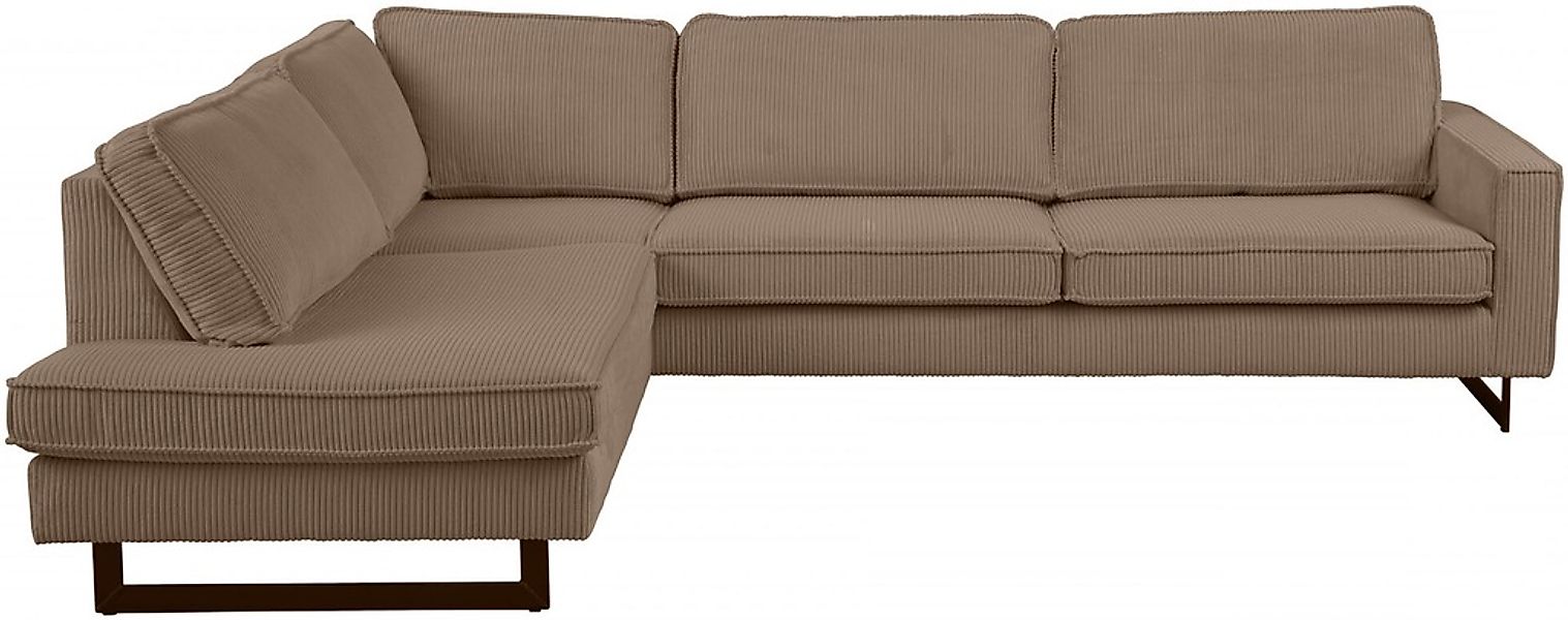 Places of Style Ecksofa »Pinto, 290 cm, Cord, Chenille, Lederoptik, Ottoman günstig online kaufen