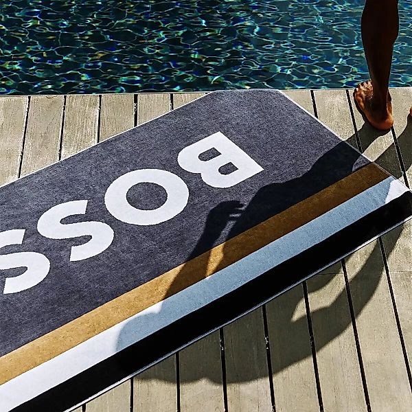 Hugo Boss Home Strandtuch Triband günstig online kaufen