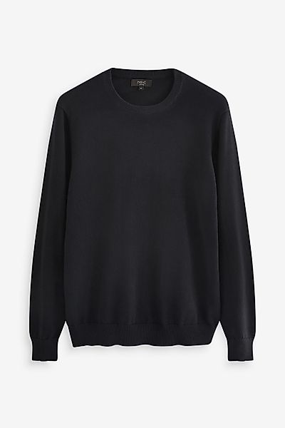 Next Rundhalspullover Pullover aus reiner Baumwolle günstig online kaufen