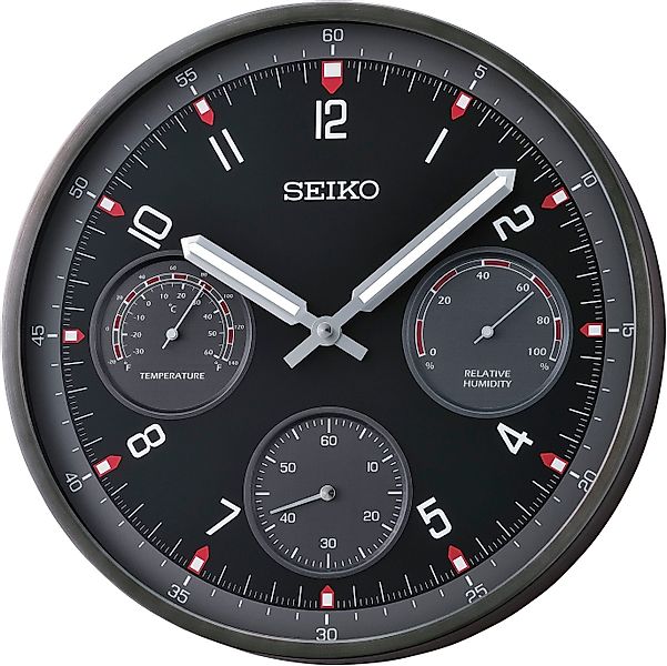 Seiko Wanduhr (Quarzuhr,Leuchtzeiger,Wohnzimmer,Esszimmer,Küche,Arbeitszimm günstig online kaufen