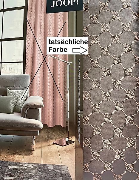 JOOP! Vorhang Fertig-Vorhang Cornflowers allover mit Ösen 140x250 cm günstig online kaufen