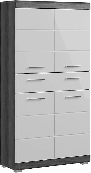 welltime Midischrank "SIENA, Breite 74cm, 4 Türen, 1 Schubkasten, 4 Fächer, günstig online kaufen