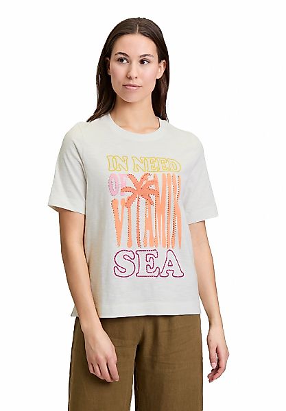 Cartoon Kurzarmshirt "Cartoon Damen Printshirt mit Rundhalsausschnitt", (1 günstig online kaufen