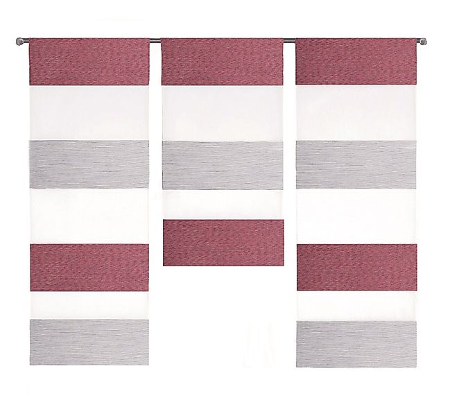 Clever-Kauf-24 Scheibengardine Mini Flächenvorhang 2280-09 rot günstig online kaufen