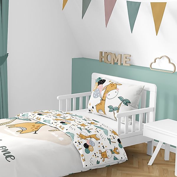 MTOnlinehandel Babybettwäsche Giraffe 100x135 + 40x60 günstig online kaufen