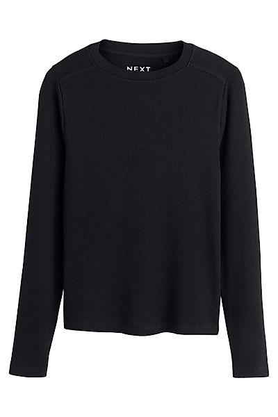 Next T-Shirt Weiches, geripptes, leichtes Langarmshirt günstig online kaufen