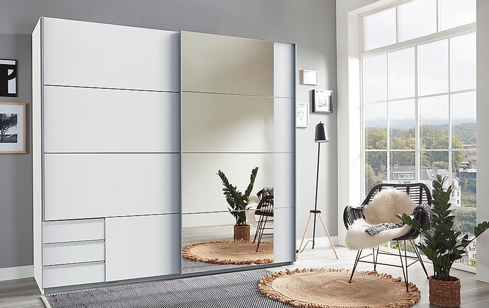 Wimex Schwebetürenschrank "Emden moderner Kleiderschrank mit Spiegel und Sc günstig online kaufen