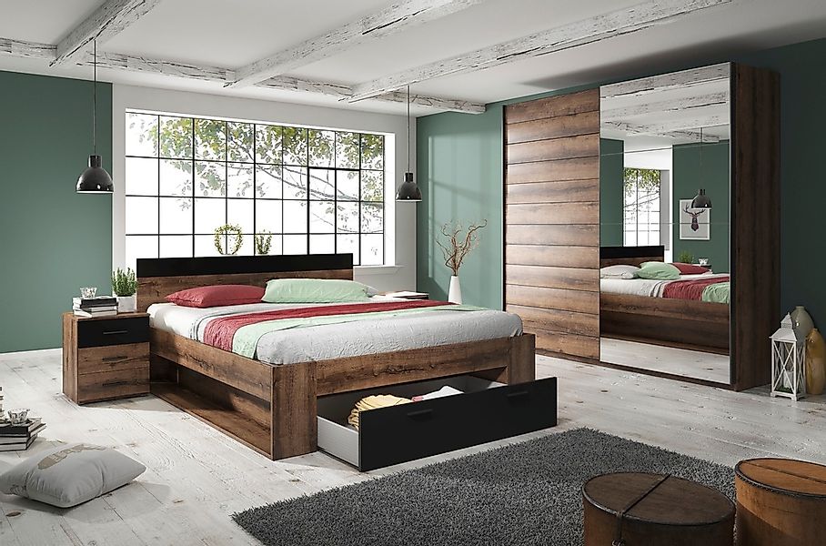 Home affaire Schlafzimmer-Set "Beta Komplettschlafzimmer in 3 Farben und 2 günstig online kaufen