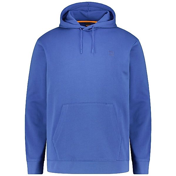 BOSS Hoodie aus Biobaumwolle Farbe blau Größe: 5XL günstig online kaufen
