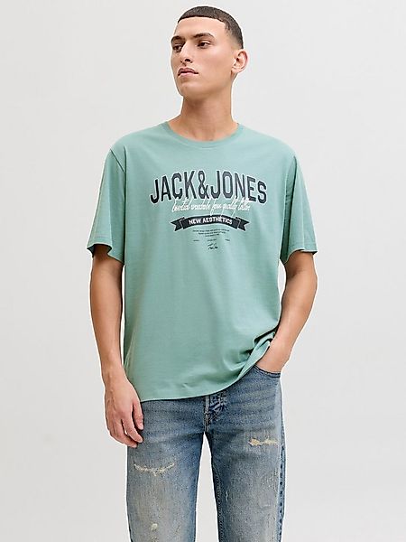 Jack & Jones Rundhalsshirt JJELOGO TEE SS O-NECK 2 COL SS26 SN mit Grafikpr günstig online kaufen