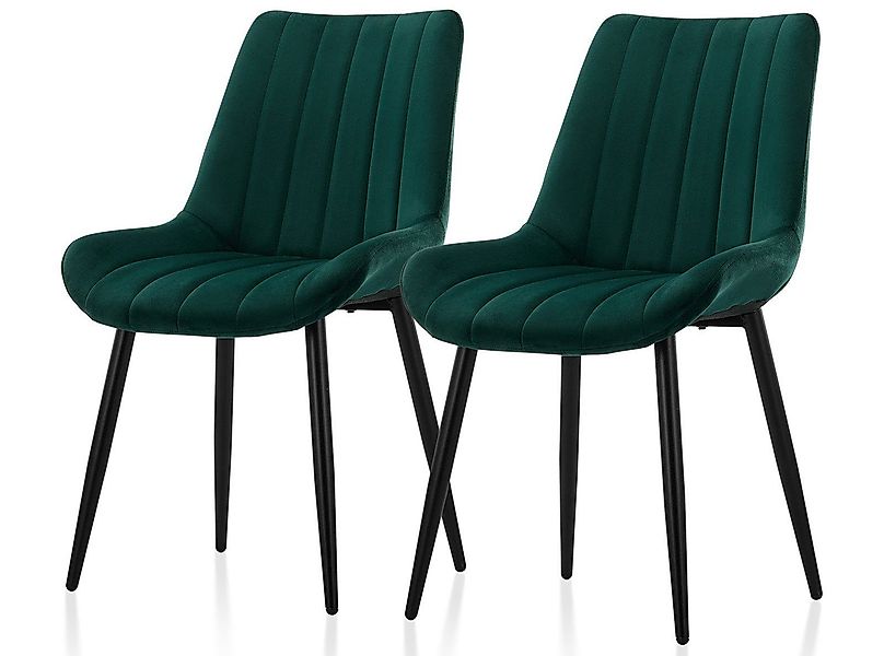 Ofcasa Esszimmerstuhl Küchenstühle (2er Set), Samt günstig online kaufen