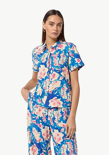 comma Kurzarmbluse Bluse Bluse aus Leinenmix günstig online kaufen