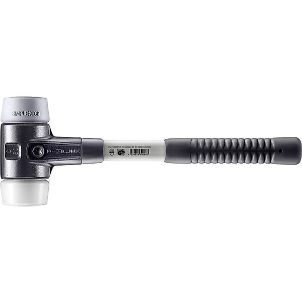 Halder Simplex Schonhammer Ø 60 mm TPE-mid Grau   Superplastik mit Verstärk günstig online kaufen