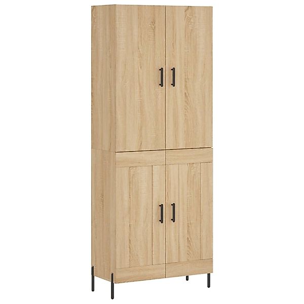 vidaXL Highboard Sonoma-Eiche 69,5x34x180 cm Holzwerkstoff 3195798 günstig online kaufen