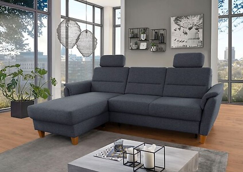 Home affaire Ecksofa »Palmera L-Form, B: 244 cm« optional Bettfunktion & Be günstig online kaufen