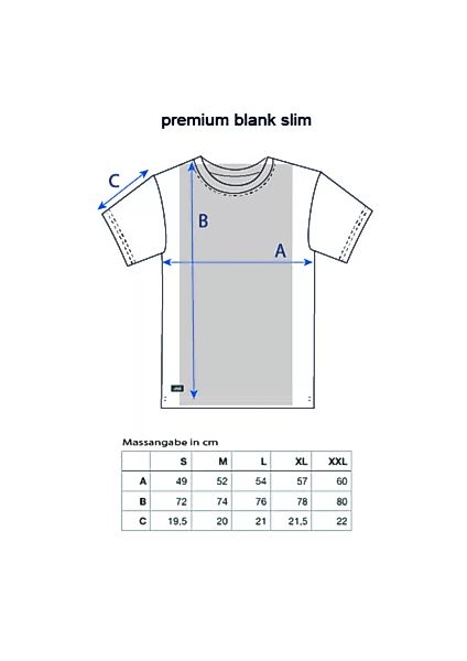 Premium Blank T-shirt Slim günstig online kaufen