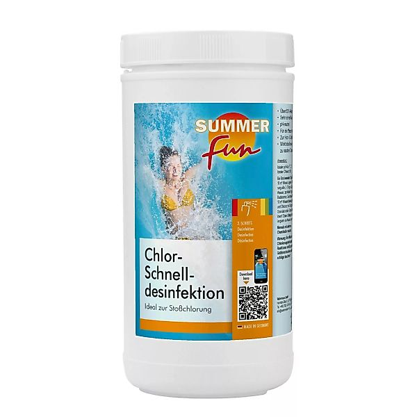 Summer Fun Chlor-Schnell-Desinfektion 1,2 kg für Stoßchlorungen günstig online kaufen