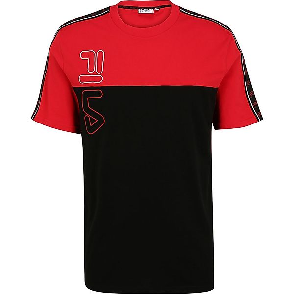 Fila Ojas Kurzarm Rundhalsausschnitt T-shirt L Black / True Red günstig online kaufen