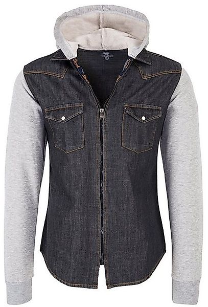 Rock Creek Jeansjacke Herren Jeanshemd mit Kapuze günstig online kaufen