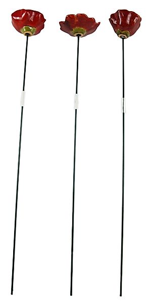 Posiwio Gartenstecker Wunderschöne Gartenstecker Mohnblumen - günstig online kaufen