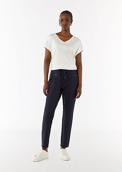 Comma 7/8-Hose Schmale Jerseyhose mit Tunnelzug günstig online kaufen