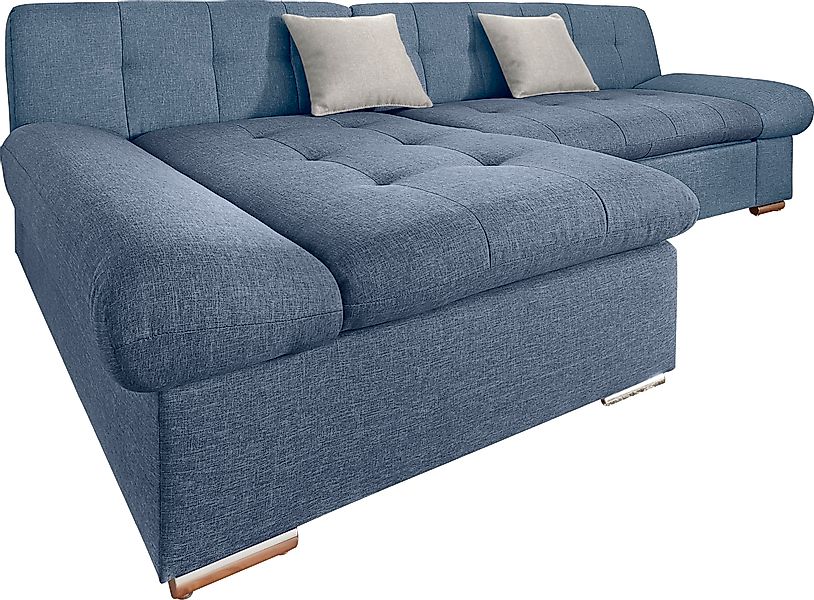 TRENDMANUFAKTUR Ecksofa »Reggae II, moderne Optik, Armteilverstellung, B/T günstig online kaufen