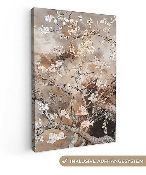 OneMillionCanvasses® Leinwandbild Mandelblüte - Kunst - Van Gogh - Beige - günstig online kaufen