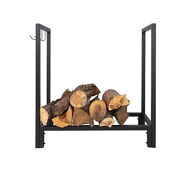 KARAT Kaminholzregal Samos Modernes Regal für Brennholz 77 x 76 x 30 cm günstig online kaufen