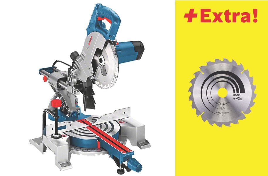 Bosch Professional Paneelsäge GCM 80 SJ 1.400 W inkl. 2 Sägeblätter Ø 216 m günstig online kaufen