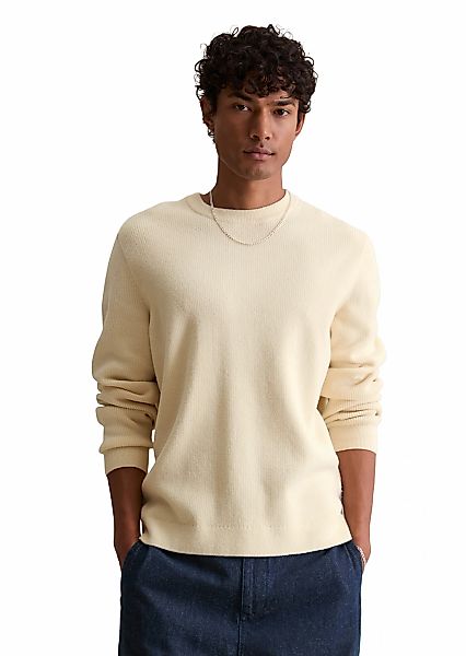 Marc OPolo DENIM Rundhalspullover "aus weichem Bio-Baumwoll-Chenille" günstig online kaufen