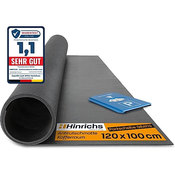 Hinrichs Antirutschmatte Auto 120 x 100 cm Kofferraummatte Anti Rutsch günstig online kaufen