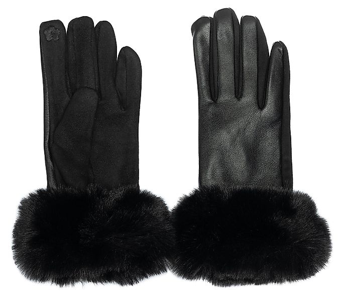 Caspar Strickhandschuhe GLV017 klassisch elegante uni günstig online kaufen