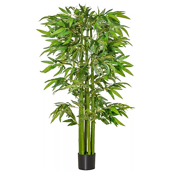 HOMCOM künstlicher Bambus  Große Kunstpflanze, 160 cm, für Büro & Zuhause, günstig online kaufen