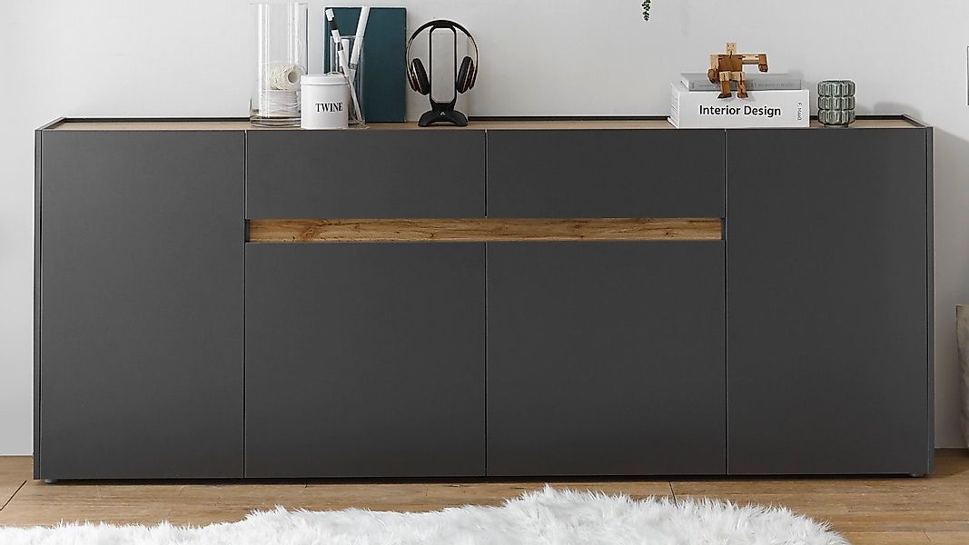Furn.Design Sideboard Center (Anrichte in grau günstig online kaufen