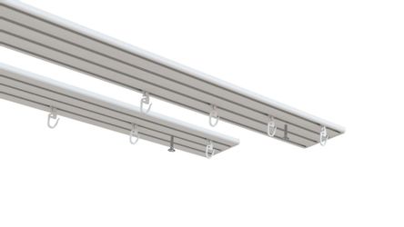 indeko Vorhangschiene "Wendeschiene" 3 läufig-läufig Innenlaufschiene 1- bi günstig online kaufen