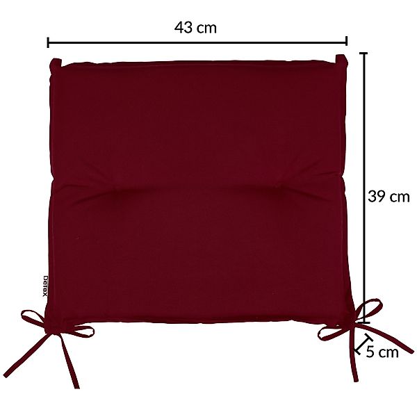 Detex Sitzauflage Boston, Stuhl 6er Set Wasserabweisend 43x39x5cm Waschbar günstig online kaufen
