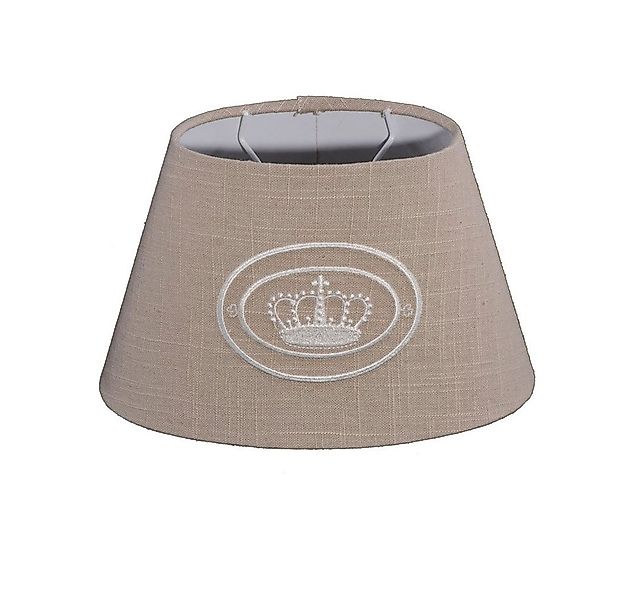 Dirk Davids Leuchten GmbH Lampenschirm Lampenschirm in Oval Leinen Dunkel g günstig online kaufen