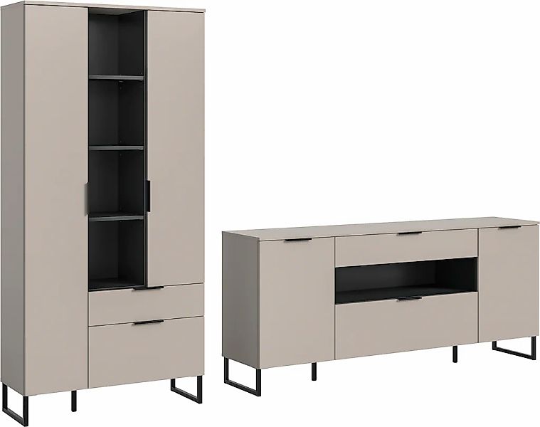 INOSIGN Wohnwand "Adio, Wohnkombination 290 cm Breit", (Set, 2 St.), Adio, günstig online kaufen