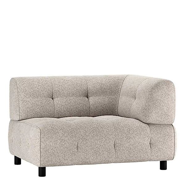 Modulares Sofa Element in Hellgrau Strukturstoff 122 cm breit günstig online kaufen