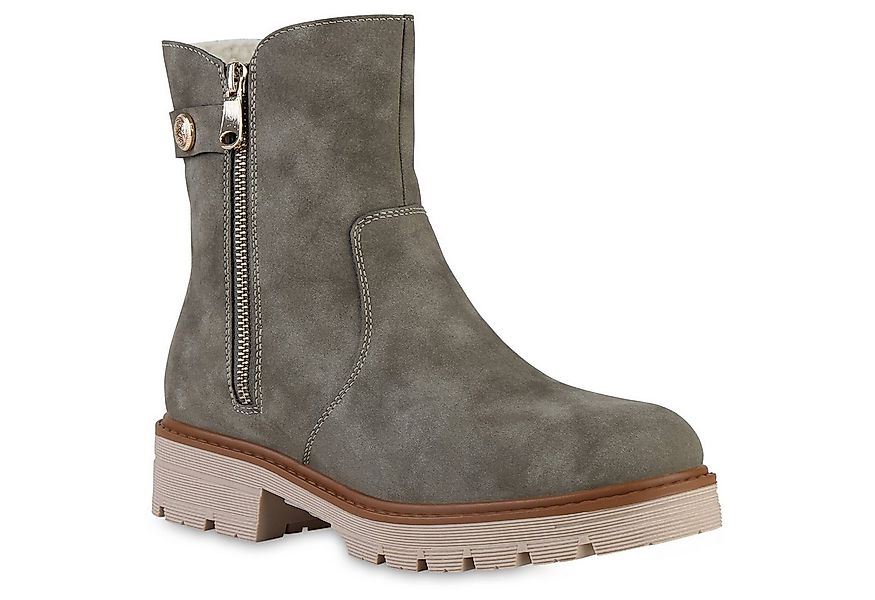 VAN HILL 841444 Stiefelette Damen Gefüttert Klassische Stiefeletten Profil- günstig online kaufen