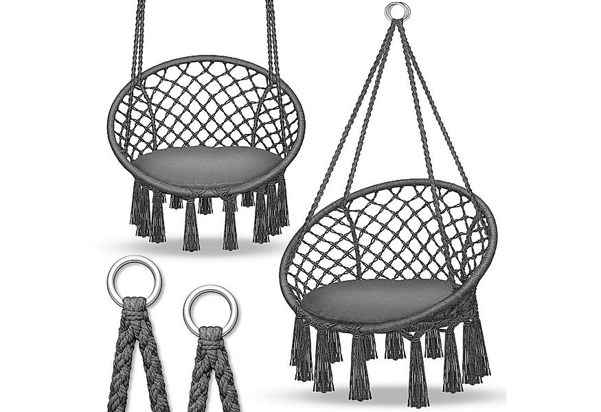 tillvex Hängesessel tillvex® Hängesessel Hängestuhl Hängeschaukel Hängekorb günstig online kaufen