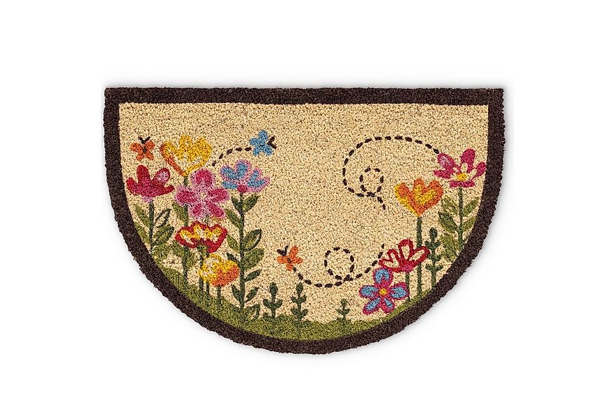 matches21 HOME & HOBBY Fußmatte Kokosmatte Bunte Blumen 40x60 cm als aussen günstig online kaufen