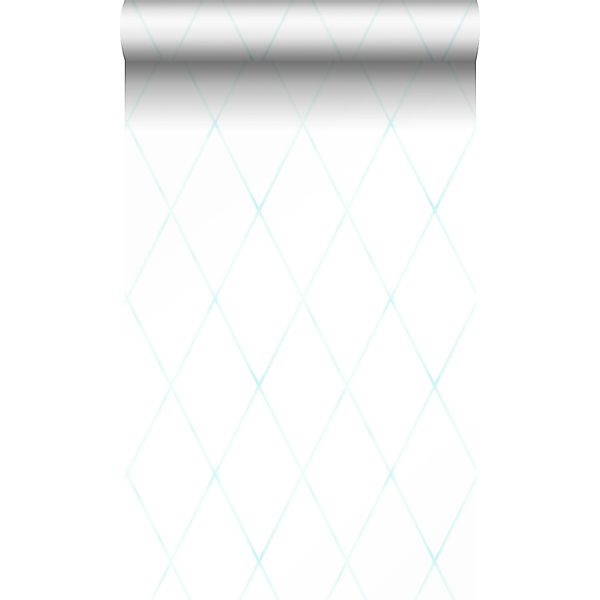 Origin Wallcoverings Tapete Karomuster Weiß und Pastell Mintgrün 53 cm x 10 günstig online kaufen