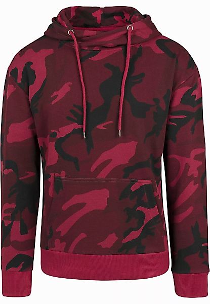URBAN CLASSICS Kapuzensweatshirt "Urban Classics Herren High Neck Camo Hood günstig online kaufen