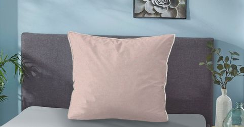 Biberna Kissenbezug "Hermal Flanell mit Reißverschluss, Melange-Optik, Wend günstig online kaufen