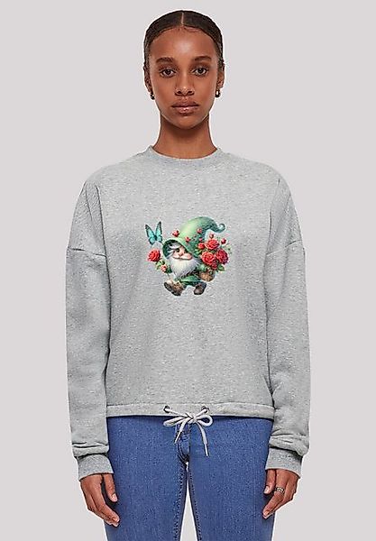 F4NT4STIC Sweatshirt Gnom Frühling Blumen Schmetterling Premium Qualität günstig online kaufen