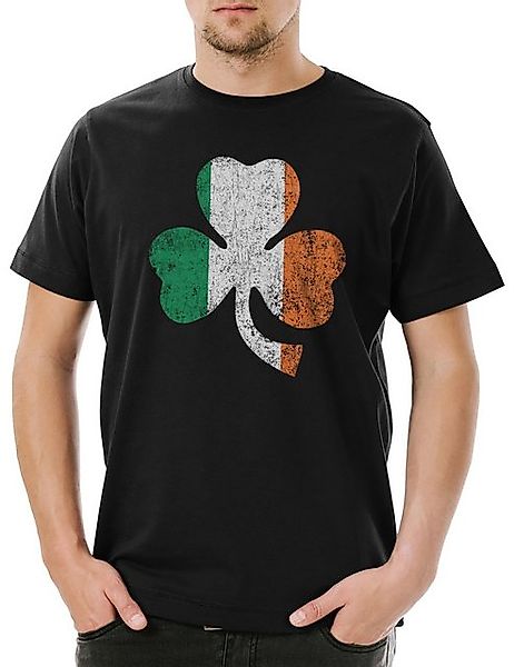 Urban Backwoods Print-Shirt Shamrock Irish Flag Herren T-Shirt Cloverleaf I günstig online kaufen