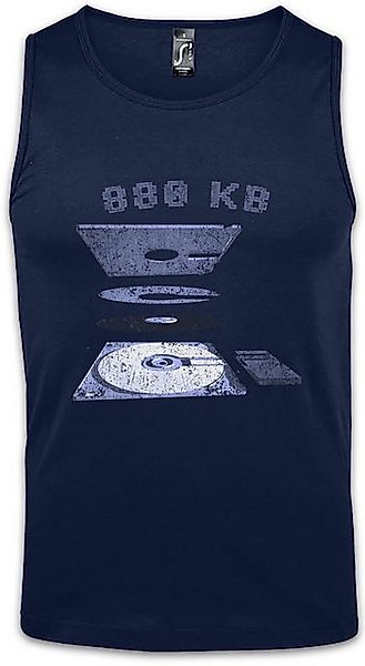 Urban Backwoods Tanktop Explosion 3.5 Floppy Disk Ärmelloses T-Shirt Retro günstig online kaufen