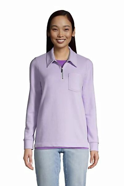 Sweatshirt mit Zipper SERIOUS SWEATS, Damen, Größe: 48-50 Normal, Lila, Bau günstig online kaufen