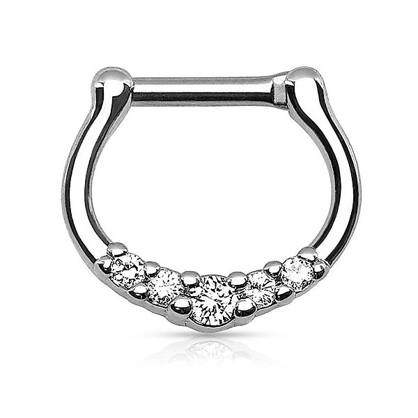 Taffstyle Nasenpiercing Piercing Ring Schild Clicker günstig online kaufen